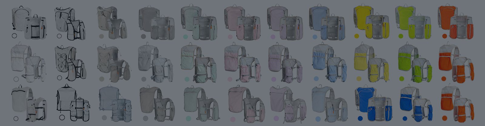 Running Vest Manufacturer-China Jarler Bags Factory Custom Trail Hydration Running Vest with Water Bottle Soft Flask Hydration Water Bladder Pack Backpack